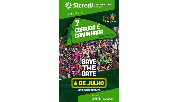 Sicredi Grandes Lagos PR/SP lança a 7ª Corrida e Caminhada Solidária em celebração ao Dia C 2025